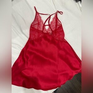 Victoria's Secret Scarlet Lace Chemise
